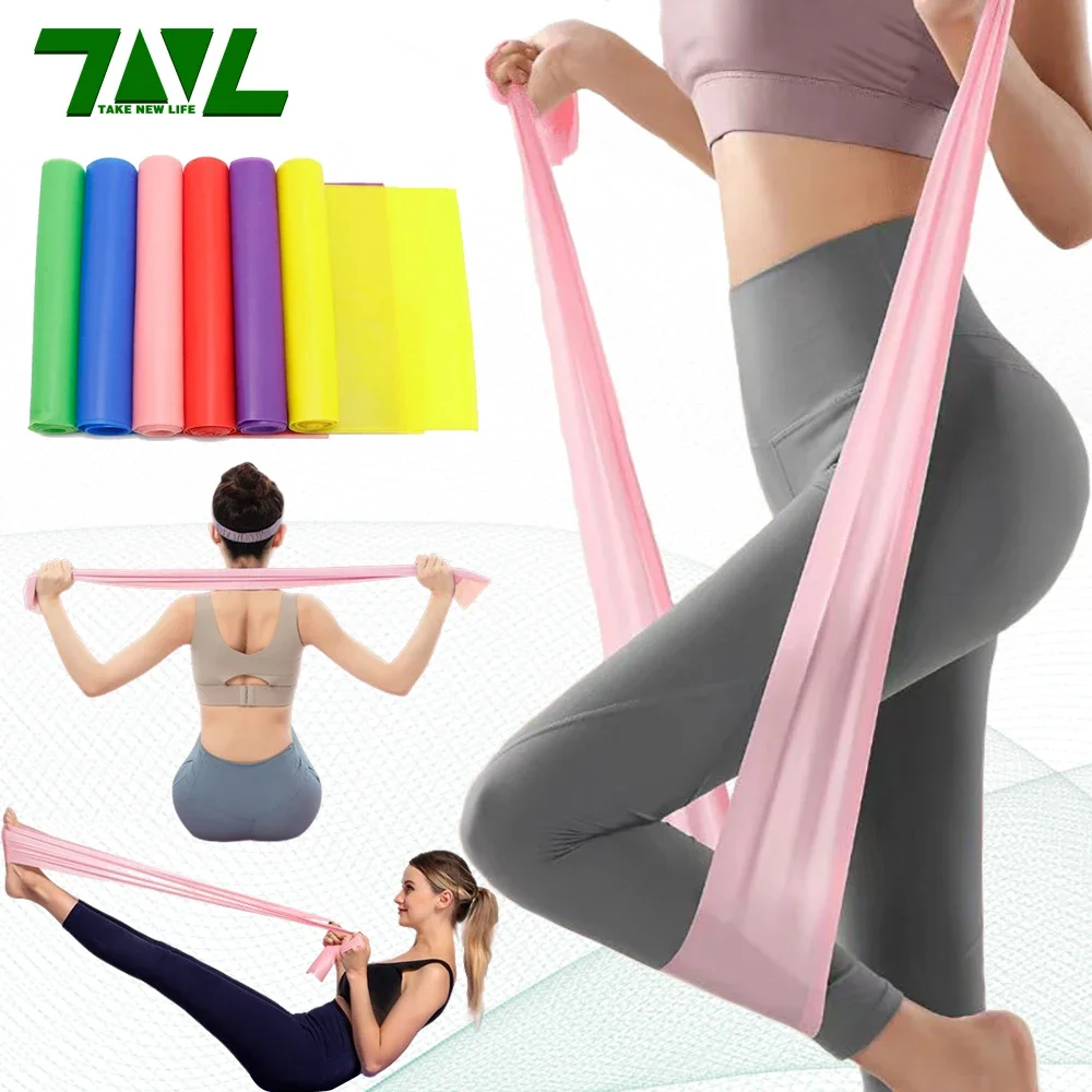 Yoga Fitness Resistance Band - Długość 200 cm, elastyczna taśma do